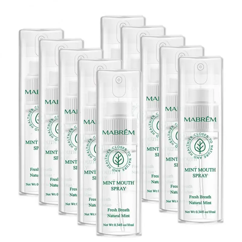 

Convenient Oral Care Mint Oral Spray Long-lasting Freshness Fresh Breath Instant Breath Refresher Mabrem Refreshing Mouth Spray
