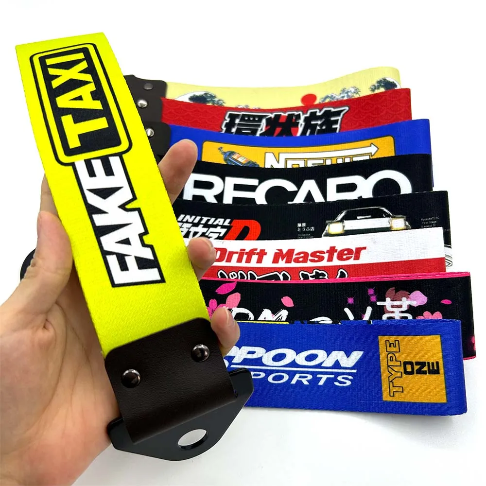 JDM тюнинг буксировочный ремень Универсальный соревнование трос нейлоновый