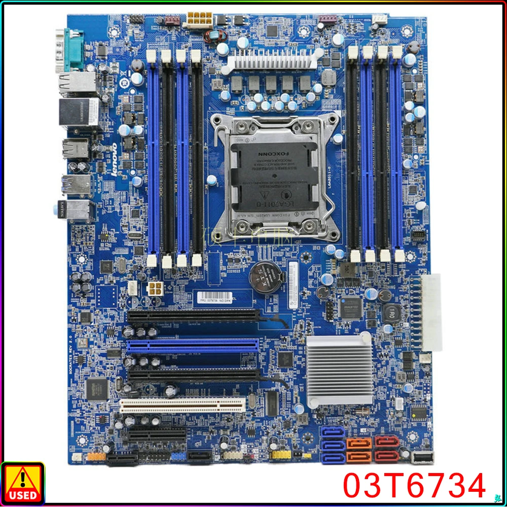 Материнская плата ThinkStation S30 V2.0 X79 C602 03T6734 3T6734 03T6736 3T6736 LGA2011 DDR3 E5 V1 V2 ЦП