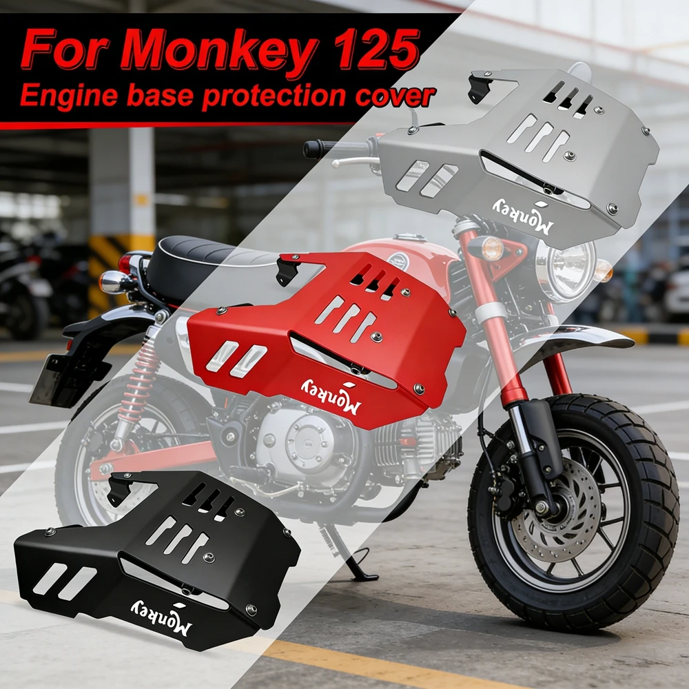 Фото Новинка! Защитная пластина/крышка двигателя и шасси для мотоцикла Honda MONKEY 125 2021-2023 (нижняя защита) №2