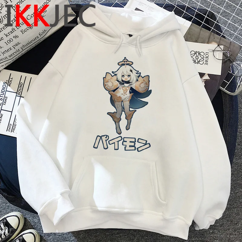 

Толстовки Genshin Impact, женская уличная одежда в стиле Харадзюку y2k, Женский пуловер в стиле оверсайз, одежда в Корейском стиле Ulzzang