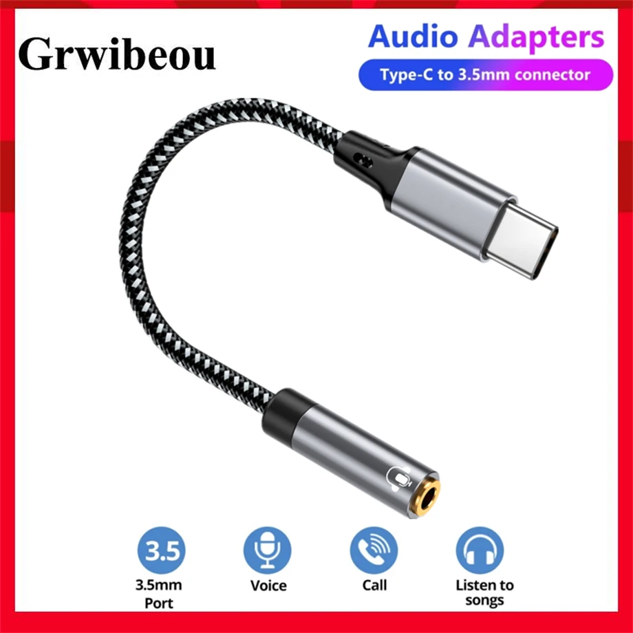Кабель-Переходник USB Type-C на 3,5 мм с разъемом 3,5 для наушников ...