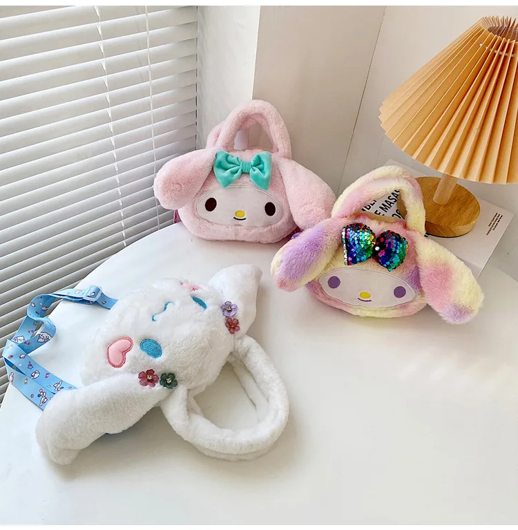 Rabbit Plush Cinnamoroll Babycinnamoroll Shoulder Bag Cute Clow M Crossbody Bag  shipping bags  cute zipper purse backpack