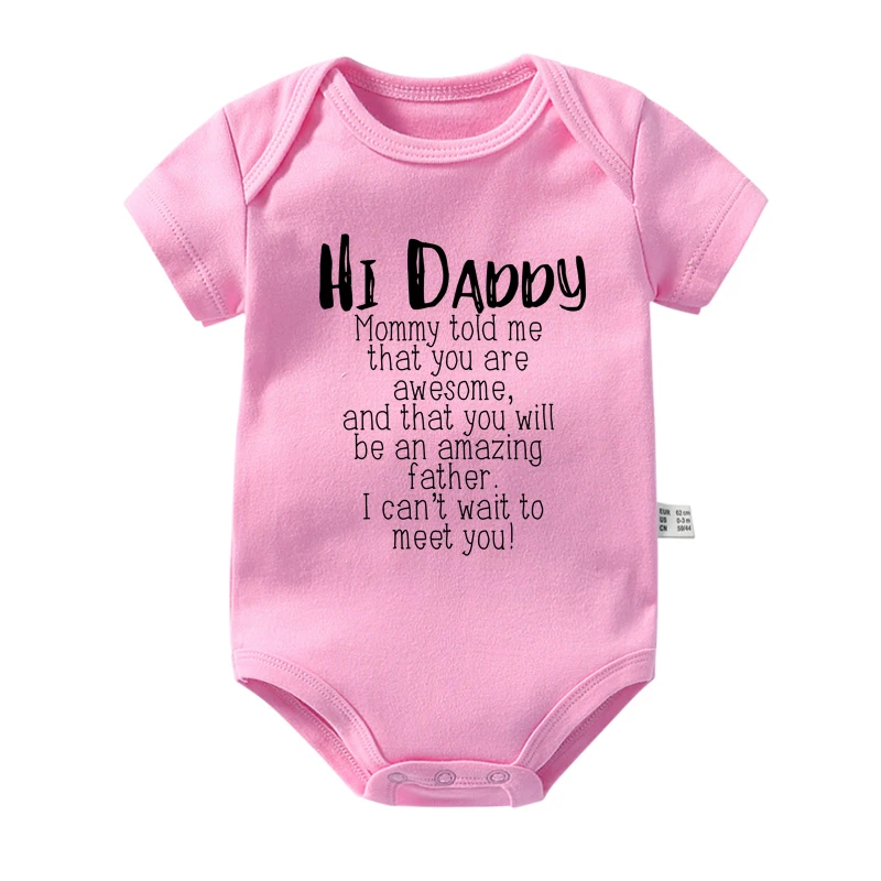 Привет Папа мама сказала мне что вы потрясающие Детские боди хлопковый Детский