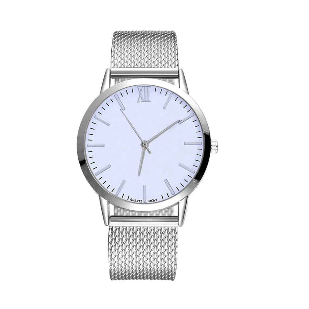 

Women Silica Gel Mesh Belt Casual Watch Geneva Simple Wristwatch Stainless Steel Silver Ladies Watch Montre Femme Reloj Mujer