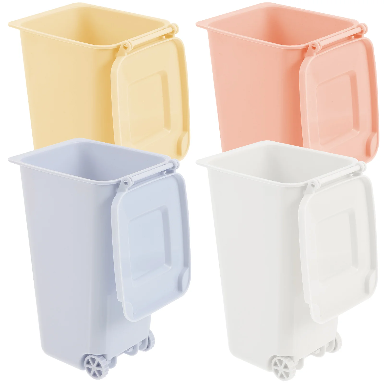 

Trash Can Mini Bin Kitchen Garbage Waste Desk Containers Containerstorage Small Bucket Recycling Paper Office Dustbin Basket