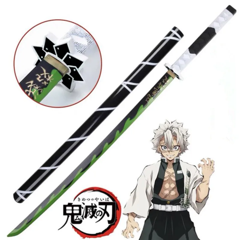 

Agatsuma Zenitsu 104cm Demon Slayer Sword Weapon Thunder Sowrd Cosplay 1:1 Ninja Knife PU Prop Kimetsu no Yaiba Anime Sword