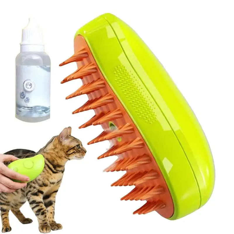 

3 In1 Cat Steamy Brush Electric spray massage comb for pets cat Massage Brushes Indoor Cats Shedding Pet Grooming accessories