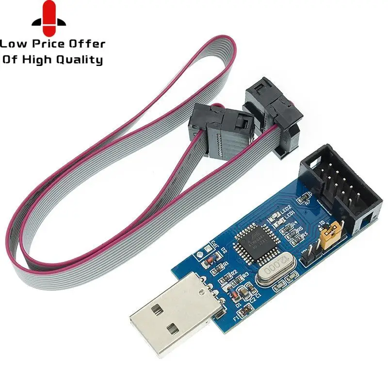 10-контактная 6-контактная плата адаптера + USBASP USBISP AVR программатор USB ATMEGA8 ATMEGA128