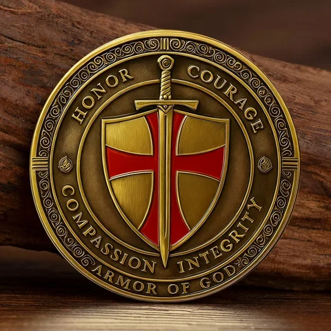 Коллекционная монета Рыцарь Тамплиера