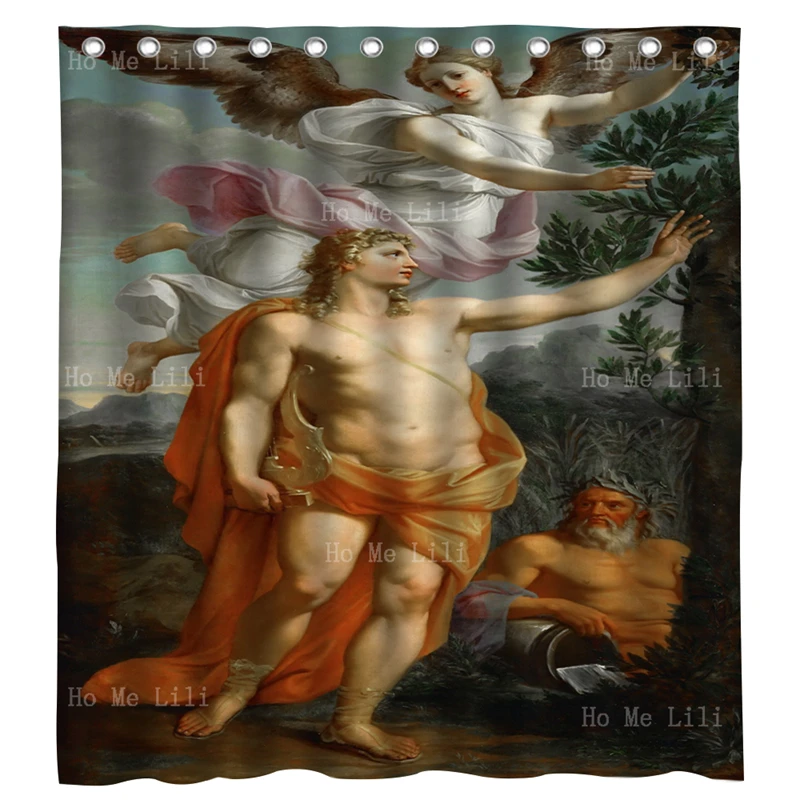 

Cupid And Psyche Antoine Coppel The Forsaken Of Love Greek Mythology Apollo Crowned Paintings Shower Curtains By Ho Me Lili