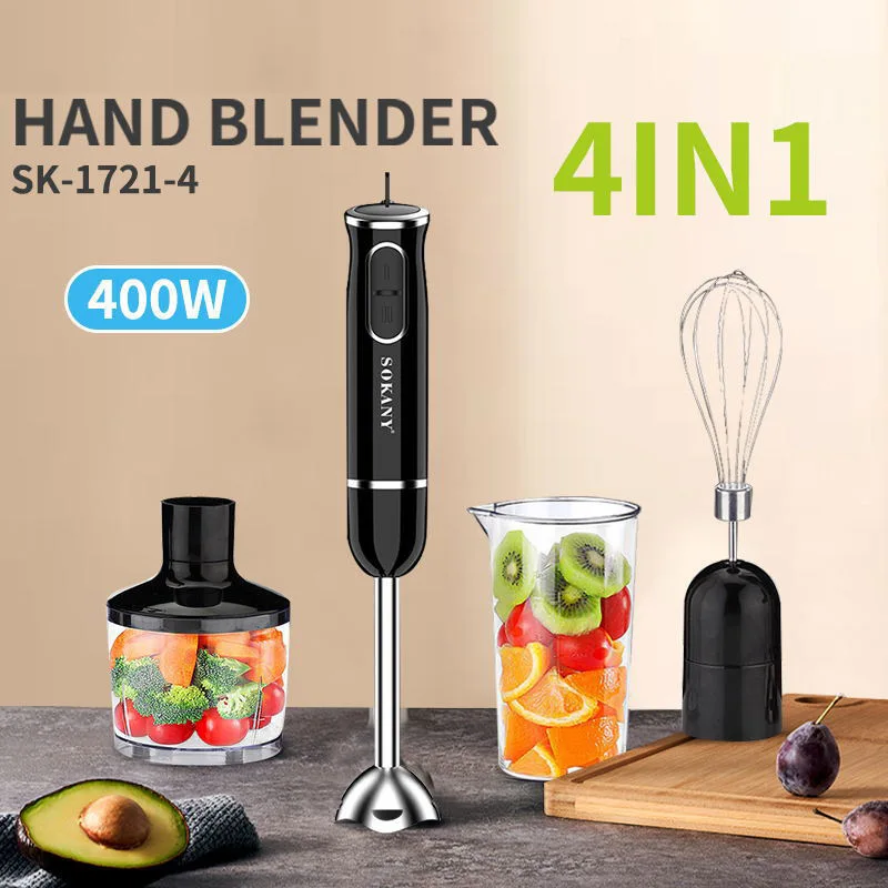 Immersion Blender Handheld Hand Blender, 400W Hand Mixer Sti
