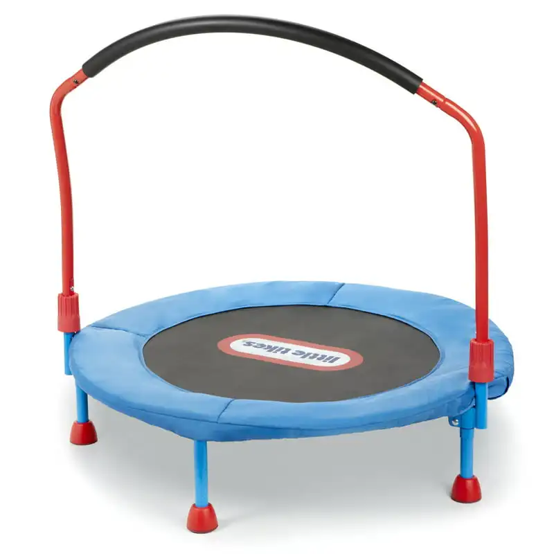 

Store 3-Foot Trampoline, with Hand Rail, Blue Weight set Dumbbell Lb dumbbells Cornhole Weighted Gym barbell pad lbs dumbbell