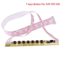 universal 7 keys keyboard plate lcd tv accordance keypad with ir for v59 v29 v56