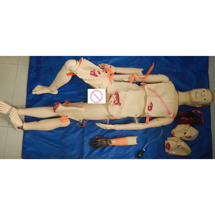 

Advanced Full Body Trauma Nursing Simulator,Adult Wound Care Model,Emergency Skills Teaching Manikin