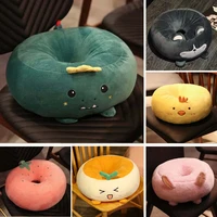 cushion cute cartoon animal round home office dining seat floor cushions lumbar pillows soft comfortable thick home decoration