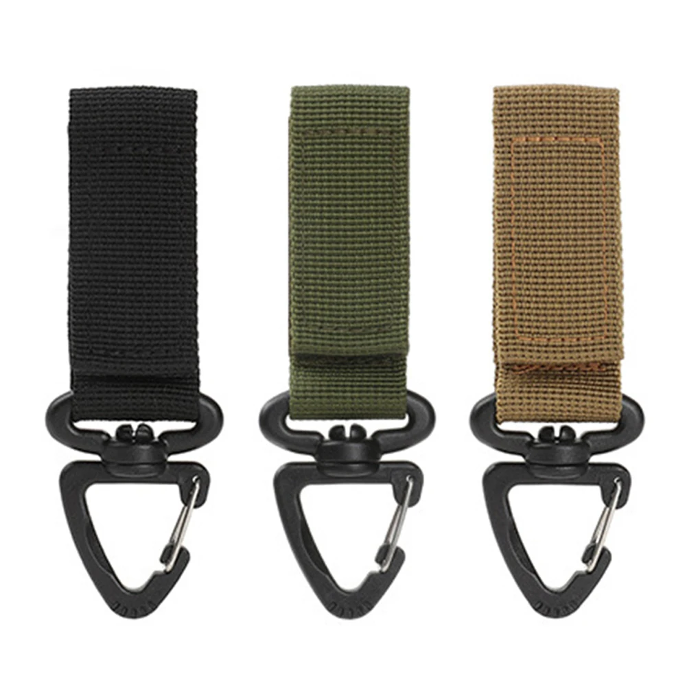 

Triangle Backpack Hanging Buckle 360-Degree Rotation D-Shaped Fastener Hook Carabiner Keychain Buckles Clip