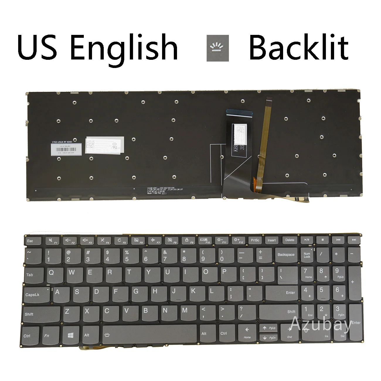 Фото Клавиатура с подсветкой для Lenovo PP5VB-US Ideapad 720s-15ikb 720S touch-15ikb S540-15IML S540-15IWL GTX, S740-15IRH touch US English №1