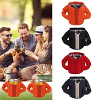 winter beer clothes beer bottle beverage clip overcome winter warm cup cover easy to pull can water cup down jacket cup cover