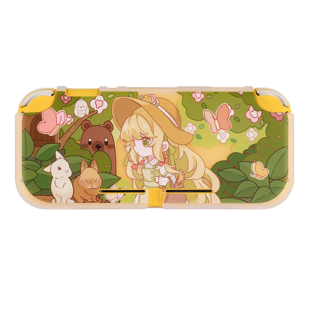 

TPU Soft Cartoon Case Compatible with Nintendo Switch Lite Shock-Absorption and Anti-Scratch Protective Cover Shell for Girl