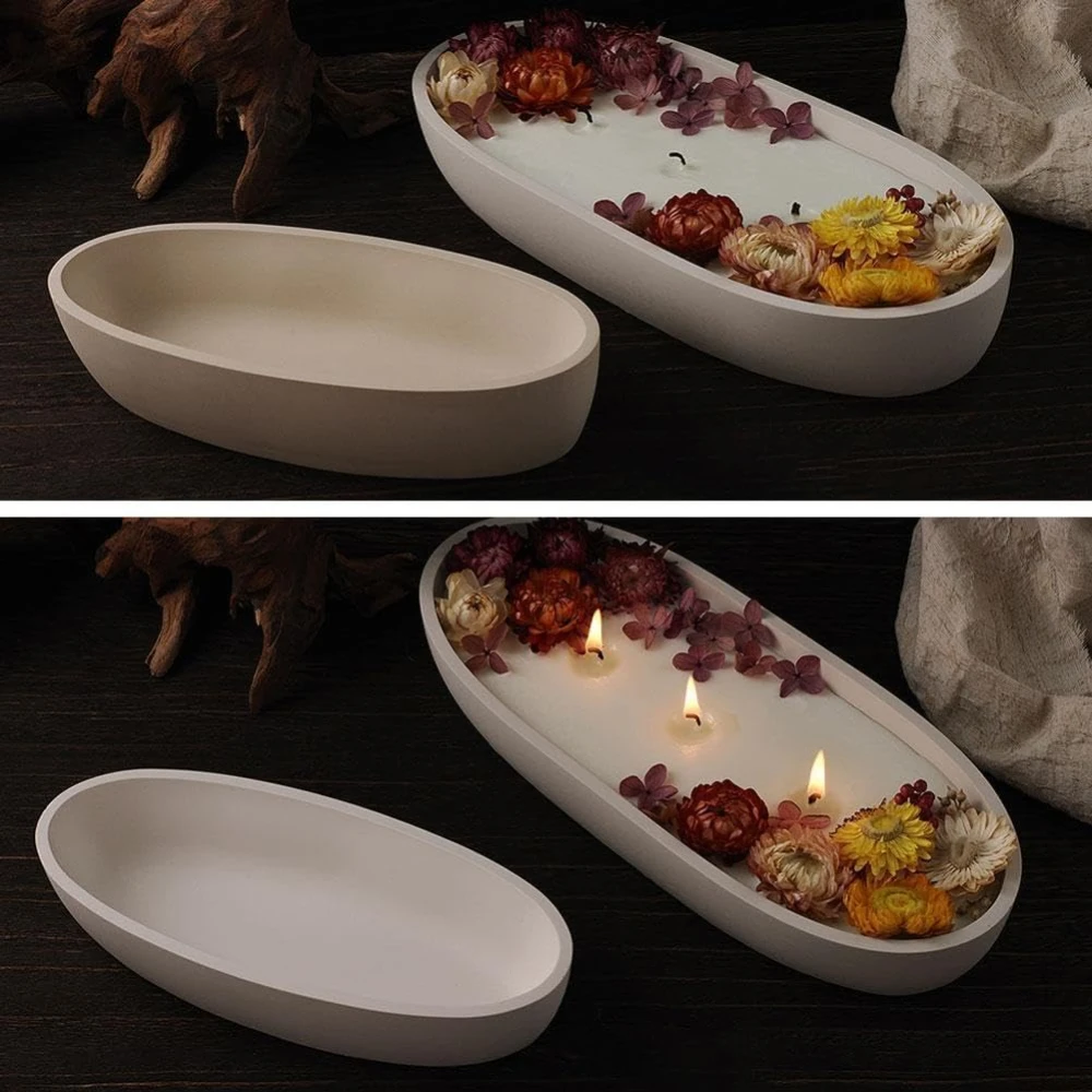 Силиконовая форма для Beton Elliptic Hypo Lotus хранения свечей Plantator самодельных цементных