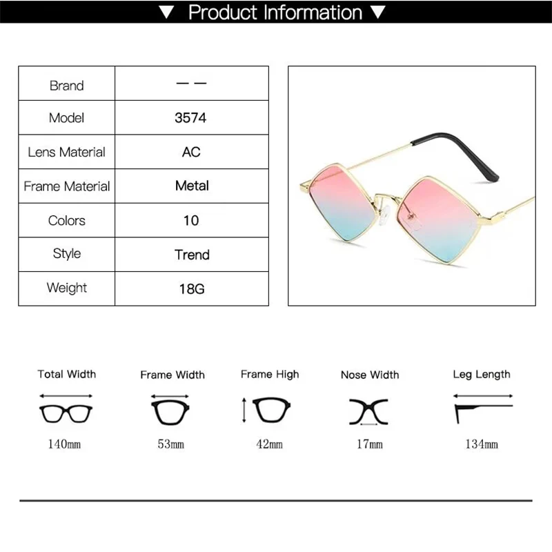 Модные нестандартные солнцезащитные очки в маленькой оправе новинка форме