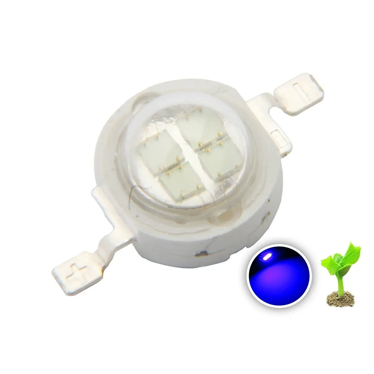 5W High Power LED Chip Lamp Bulbs SMD COB Diodes  445nm LED Chip