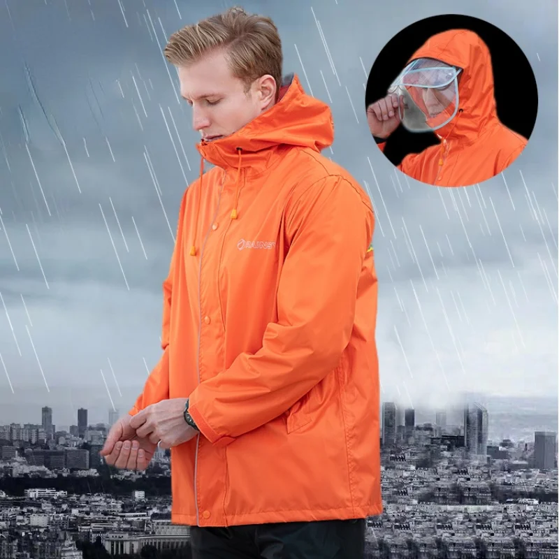 Мужской водонепроницаемый дождевик для скутера мотоцикла пешего туризма