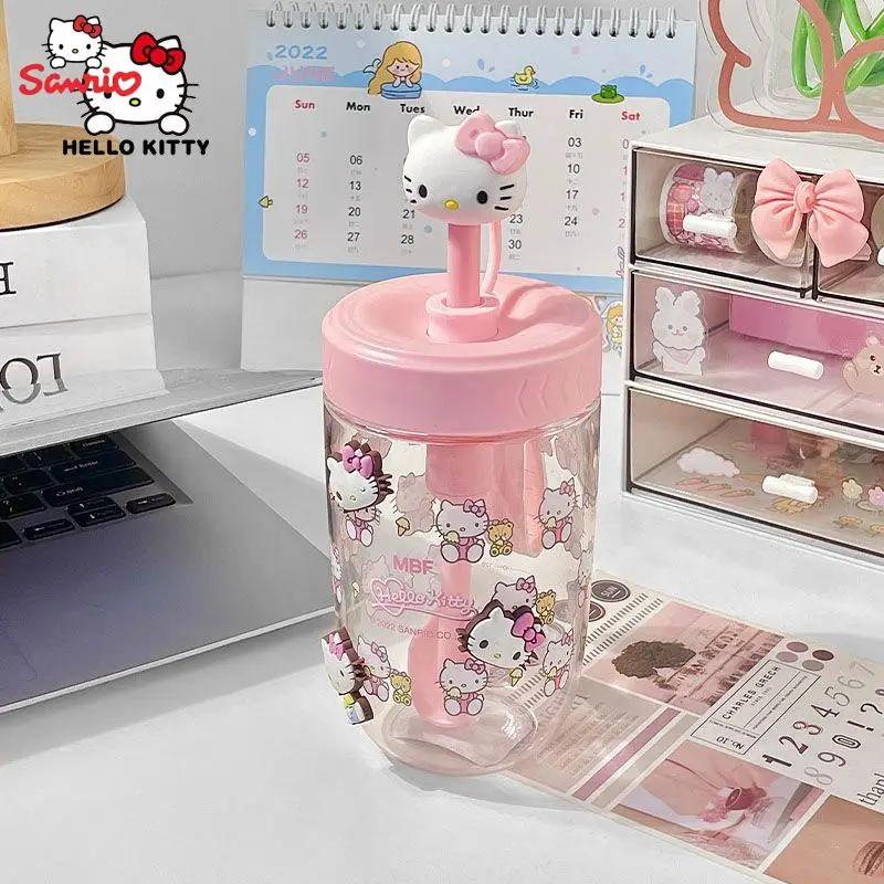 

Kawaii Sanrio Hellokitty Cinnamoroll My Melody Water Cup Anime Portable Leak-Proof Mini Yogurt Cup Cute Straw Cup High-Value