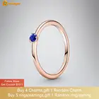 Оригинальные женские серебряные кольца Volayer, кольца в виде звездного голубого солитера, 925, женские кольца, подарки для изготовления ювелирных изделий