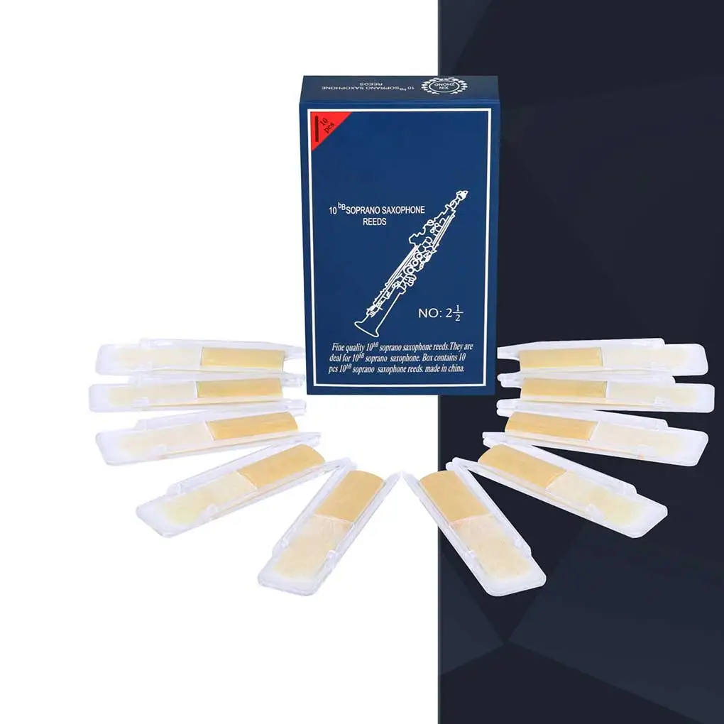 

10 Pieces Saxophone Reed Replace Set Spare Part Professional Simple Music Playing Sax Reeds Instrument Accessory