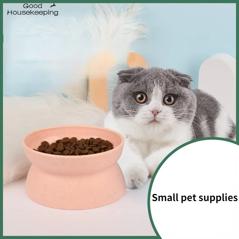 

Creative Pet Supplies Cat Bowl Oblique Neck Dog Tray Pet Food Dish Home Food Container Helper Floor-standing Drinking Feeder