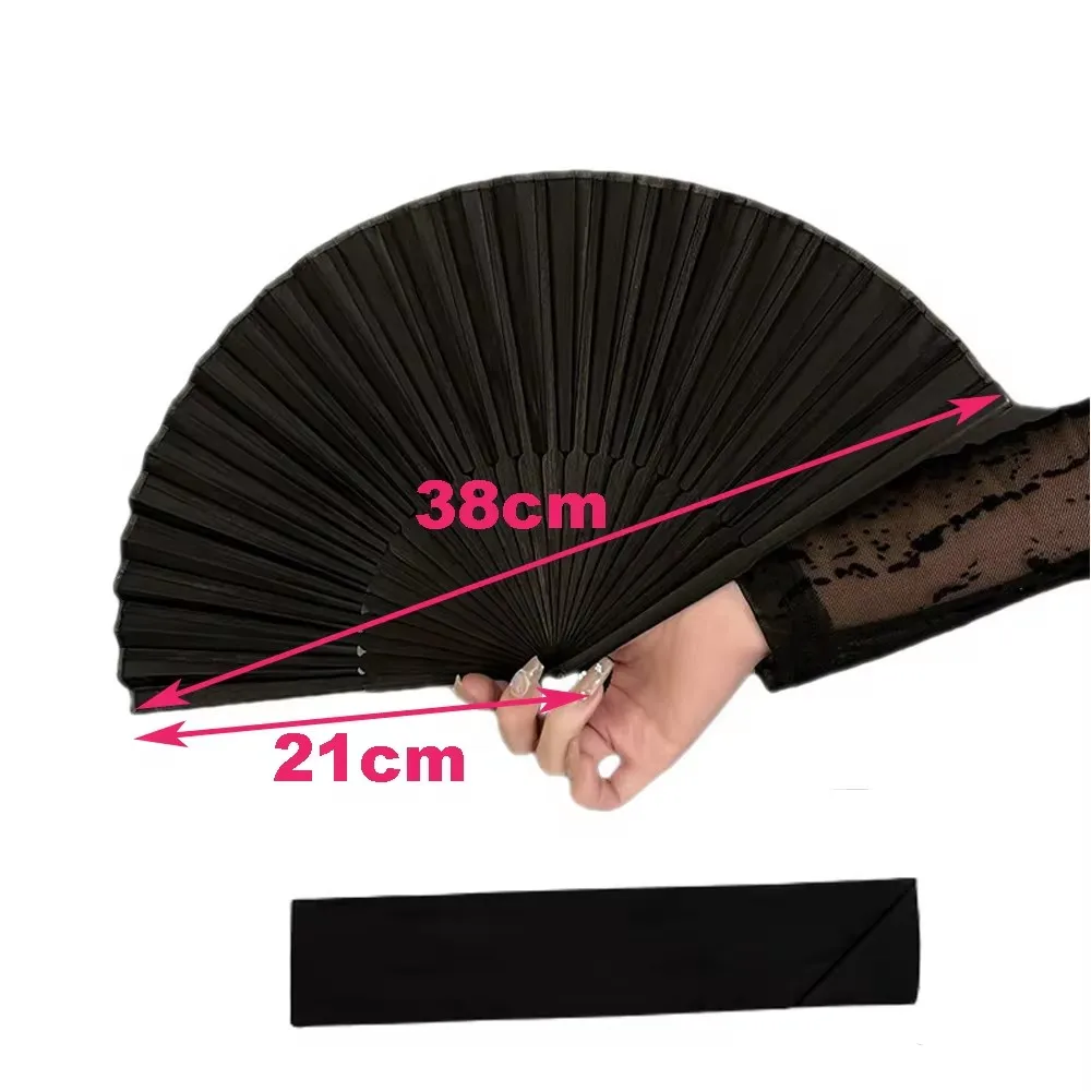 Винтажный ручной веер бамбуковый складной бумажный портативный в китайском