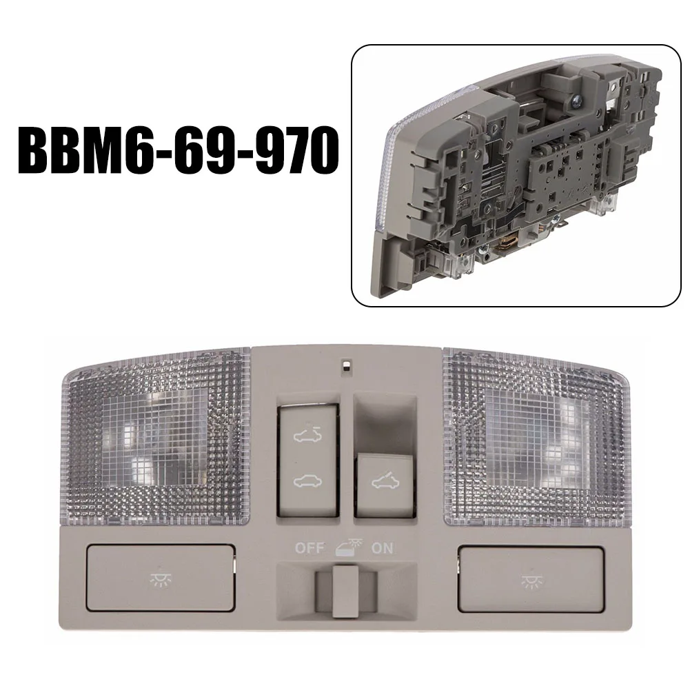 

BBM6-69-970 для Mazda 3 2010-2013, лампа для чтения на верхней консоли, люк на крыше, серый интерьер, потолочный светильник с картой на крыше