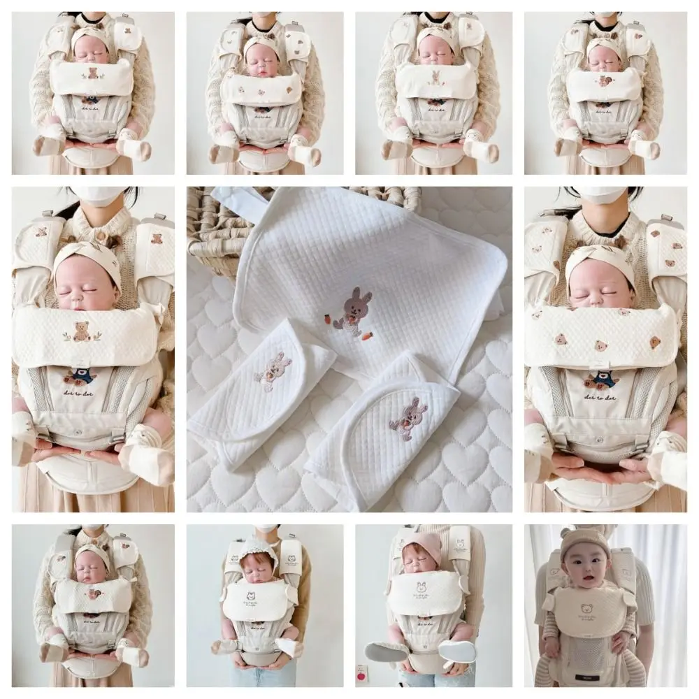 Детские нагрудники из хлопка с мультяшным рисунком