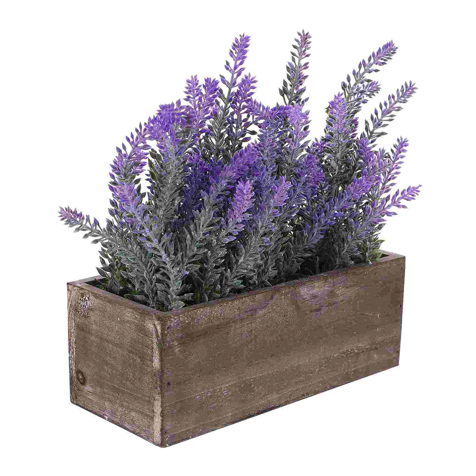 

Artificial Bonsai Decor Lavender Faux Fake Potted Flower Purple Flowers Desk Tree Arrangement Ornaments Home Decoration Indoor