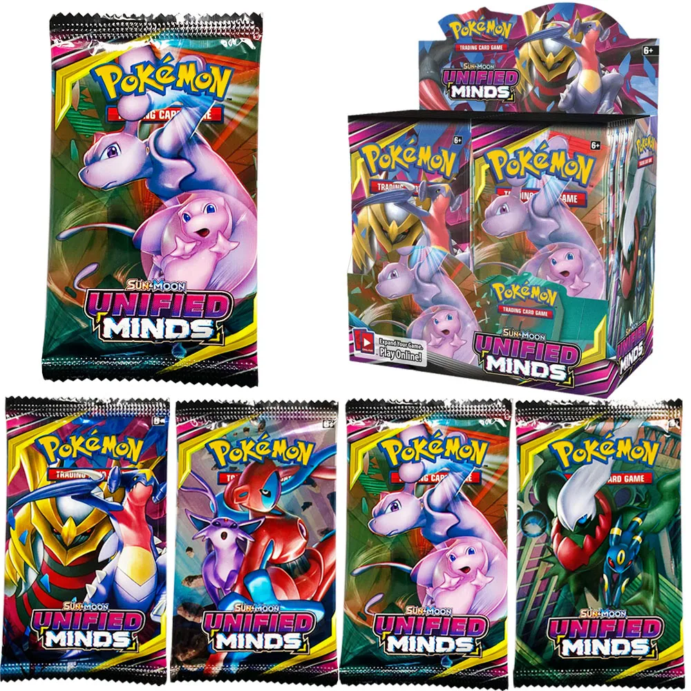 

324Pcs/Box PokemonTcg：Unified Minds Cards English Evolutions Hidden Fates Booster Collectible Trading Card Game Children Toy