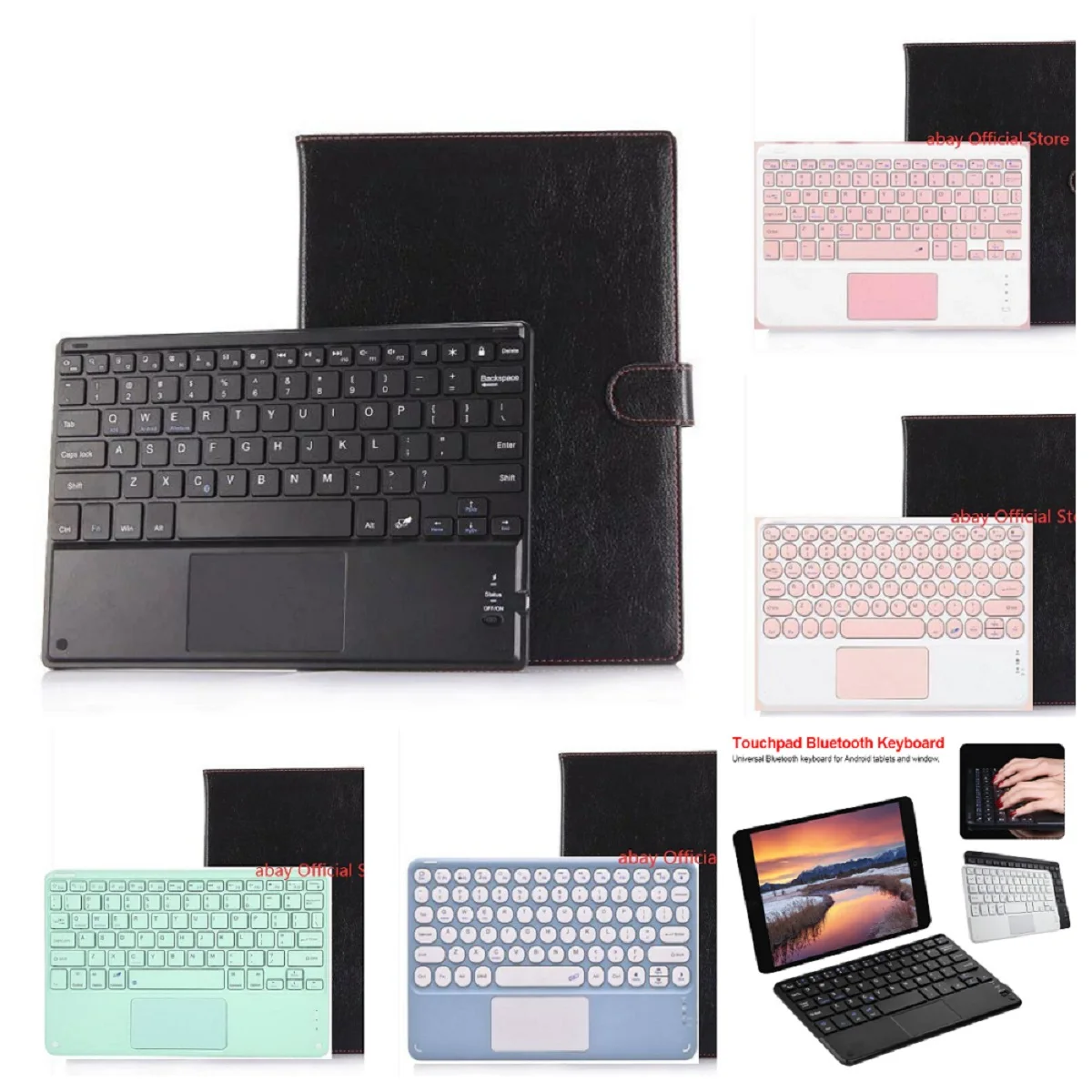 

Универсальный чехол для планшета из ПУ кожи с беспроводной Bluetooth клавиатурой для Alldocube Iplay40 Iplay 40H 40Pro Pro 10,4 дюймов чехол с клавиатурой