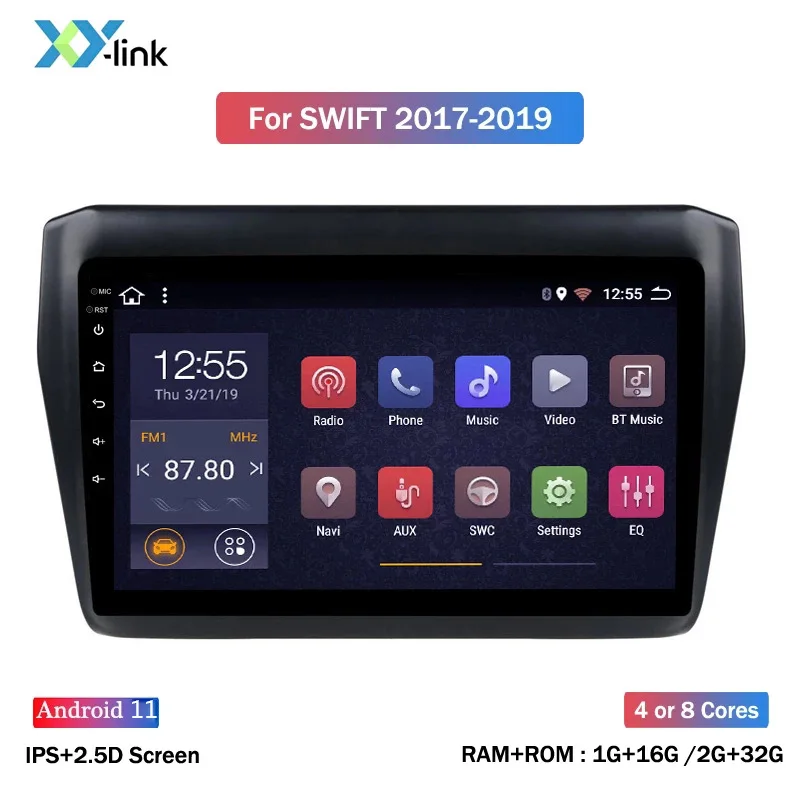 

9Inch Android 11 Car DVD Multimedia Player For Suzuki Swift 2017 2018 2019 GPS Navigation Radio Stereo Accessories Autoradio