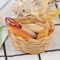 112 pretend play toy dollhouse miniature food tool bread toast hot dog with basket dining room bakery pastry kitchen decoration