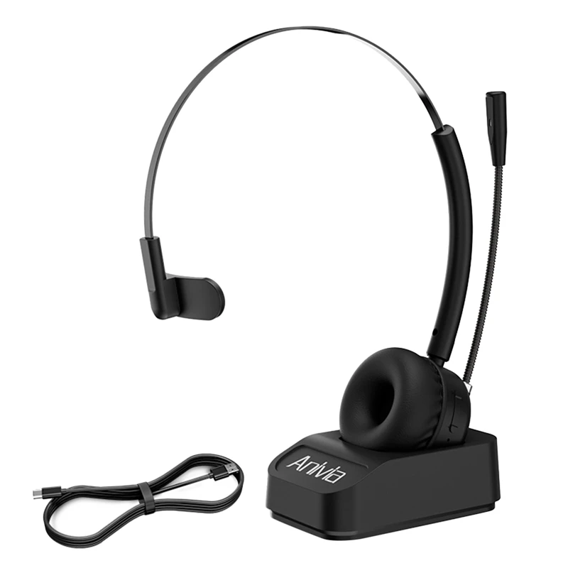 

Anivia Call Center Bluetooth Headphones With Microphone A8 Wireless Headphone Noise Canceling Headset For PC Computer Phones