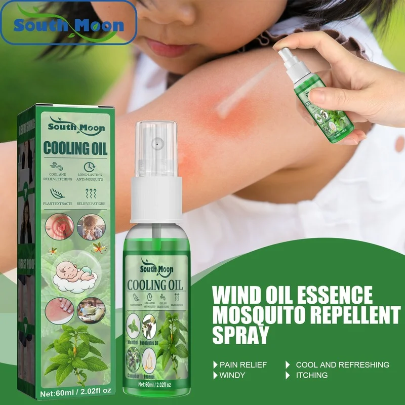 

Эфирное ветровое масло, средство от комаров, спрей, летнее средство против укусов, средство от комаров, портативный освежающий спрей, массаж...