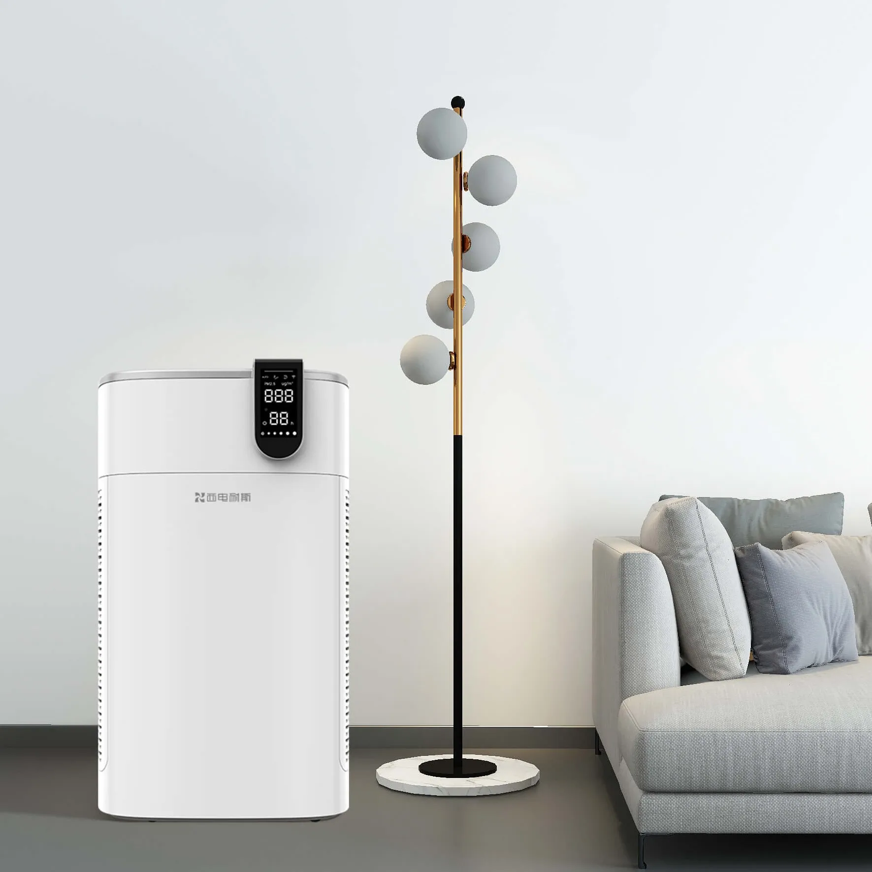 

1000 CADR H14 HEPA Pm2.5 Big Air Purifier for Whole House