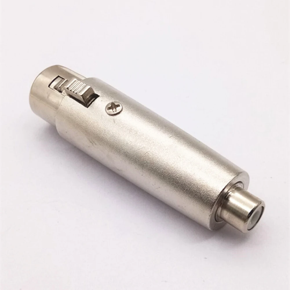 

Аудиоадаптер XLR в RCA, переходник с XLR на RCA Female, 3-контактный, для подключения аудиосигнала, звуковой консоли