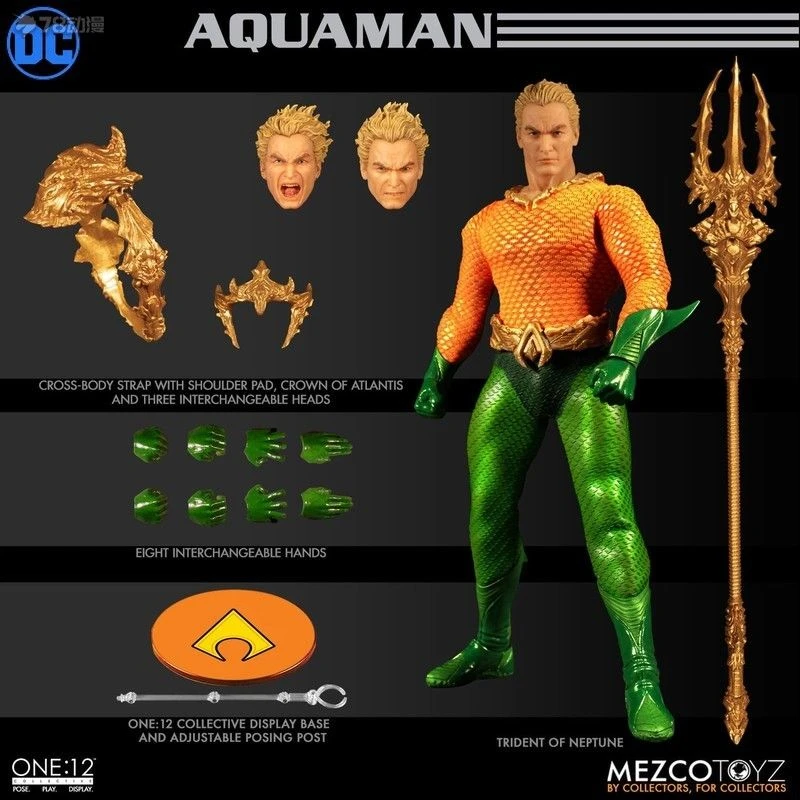 

Original Mezco Toyz DC Comics Aquaman Justice League 6inch Collectible figurines Anime Action Figure Model Toys