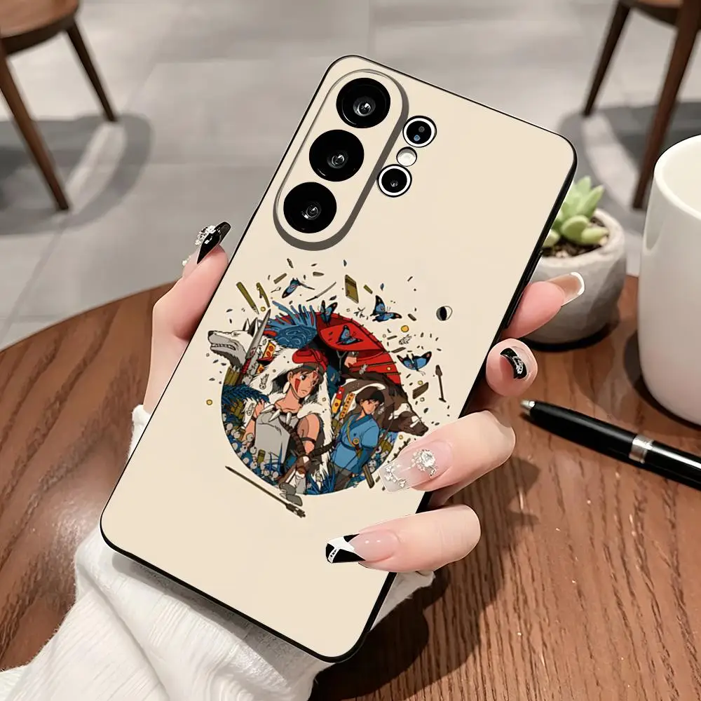 Фото Аниме-чехол для телефона «Принцесса Мононоке» для Samsung S26 Ultra S25 Edge S23 S22 S21 S20 A57 A37 A17 Plus S24 Fe №5