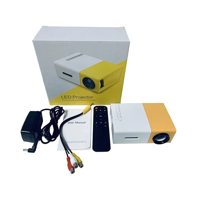 

Мини-проектор YG300 со светодиодной подсветкой, аудио-видео, Hd, Usb, 1080P