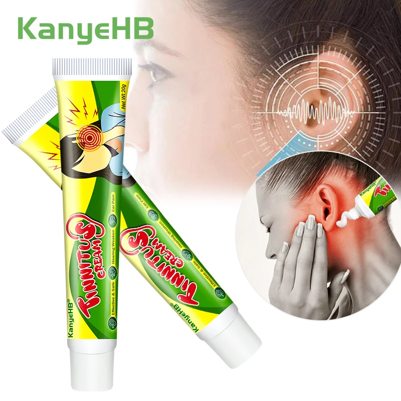 

2Pcs Tinnitus Medical Cream Relieve Ear Pain Health Care For Tinnitus Deafness Sore Treatment Ointment Protect Hearing A1035