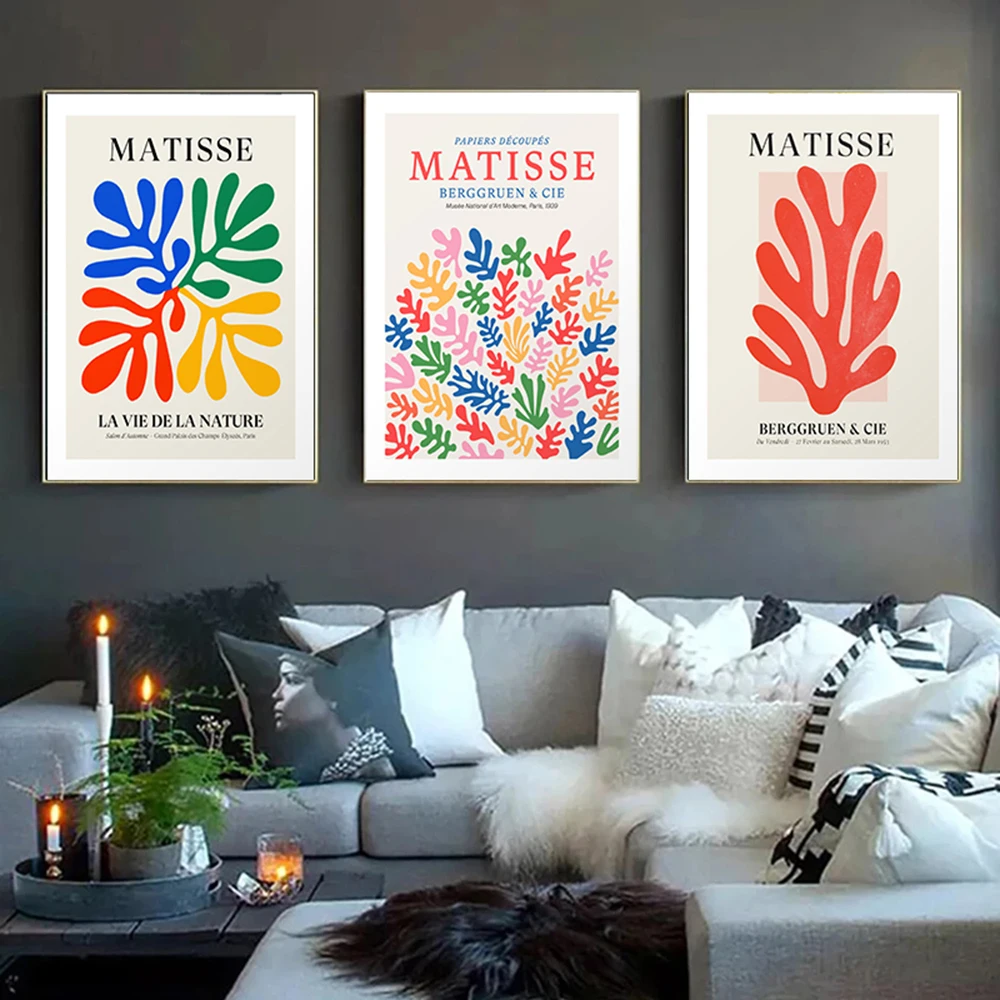 

Retro Henri Matisse Vintage Posters And Prints Abstract Flower Wall Art Canvas Painting Pictures For Living Room Home Decor