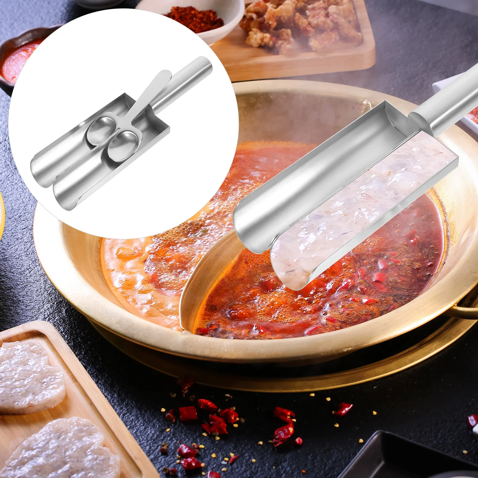 

Shrimp Slider Mold Metal Ball Maker Stainless Steel Meatball Making Tool DIY Kitchen
